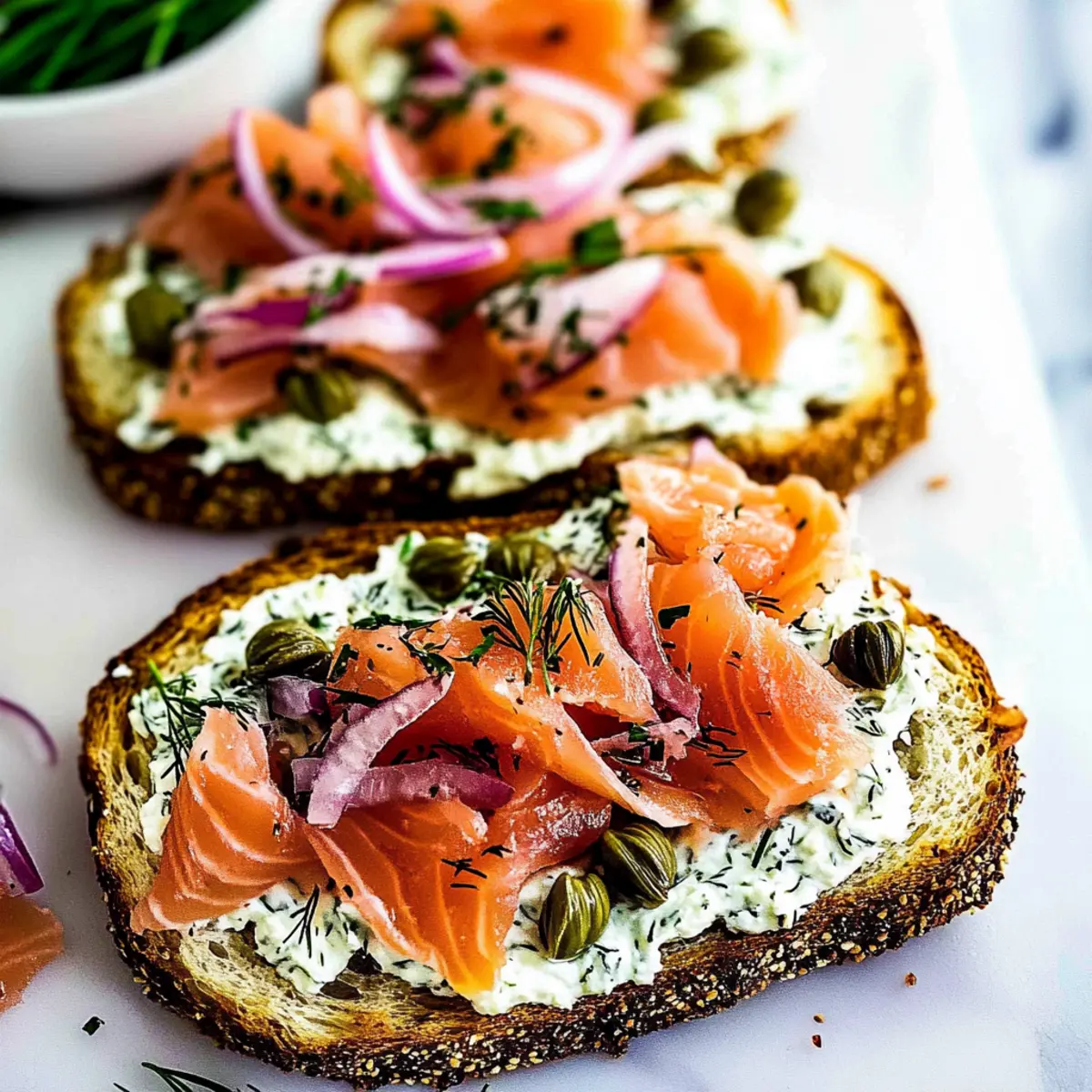 Smoked Salmon Toasts