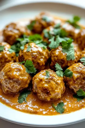 Creamy Coconut Curry Meatballs
