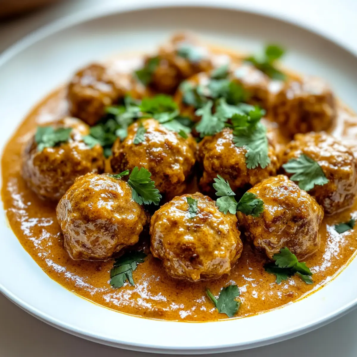 Creamy Coconut Curry Meatballs