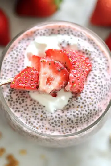 Creamy Strawberry Chia Pudding