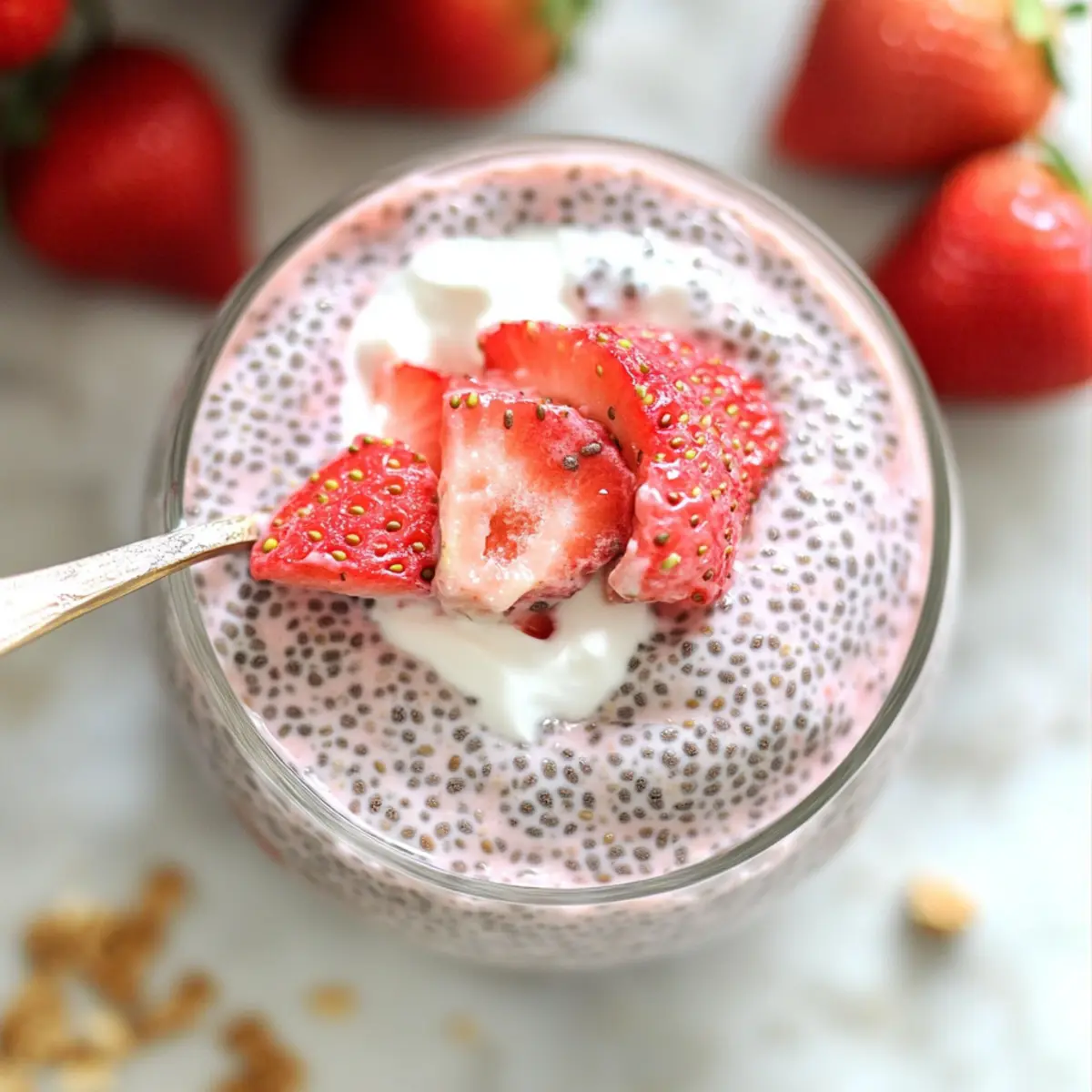 Creamy Strawberry Chia Pudding
