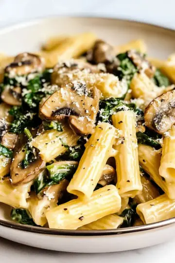 Spinach Mushroom Pasta