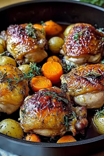 One-Pan Roasted Chicken Thighs