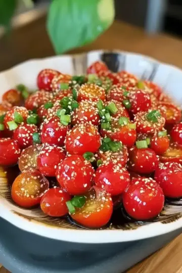 Sesame Yuzu Cherry Tomato Salad