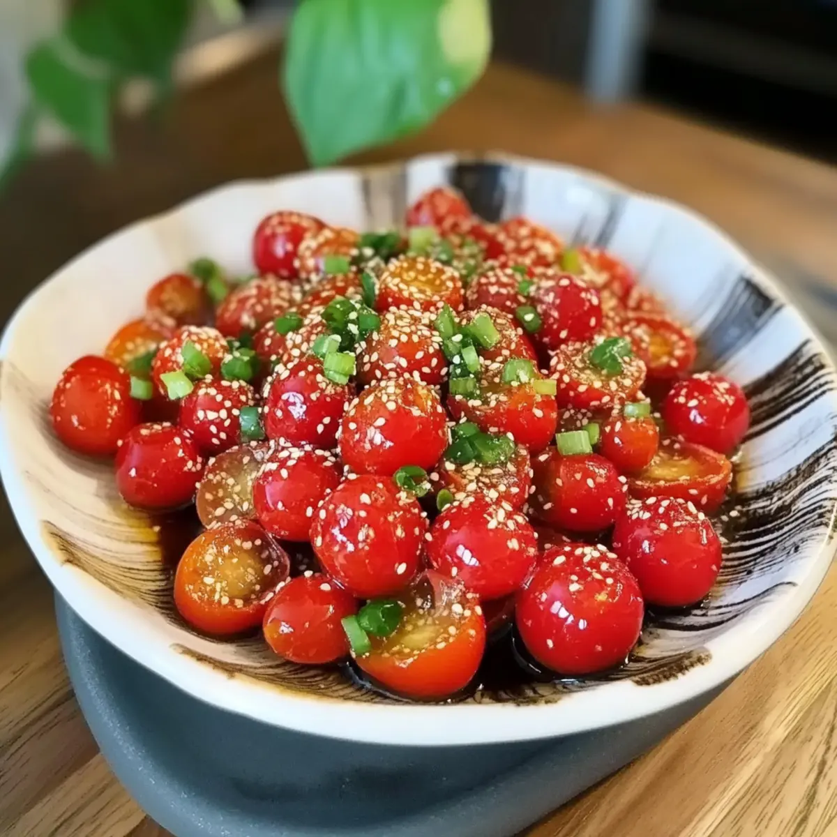 Sesame Yuzu Cherry Tomato Salad