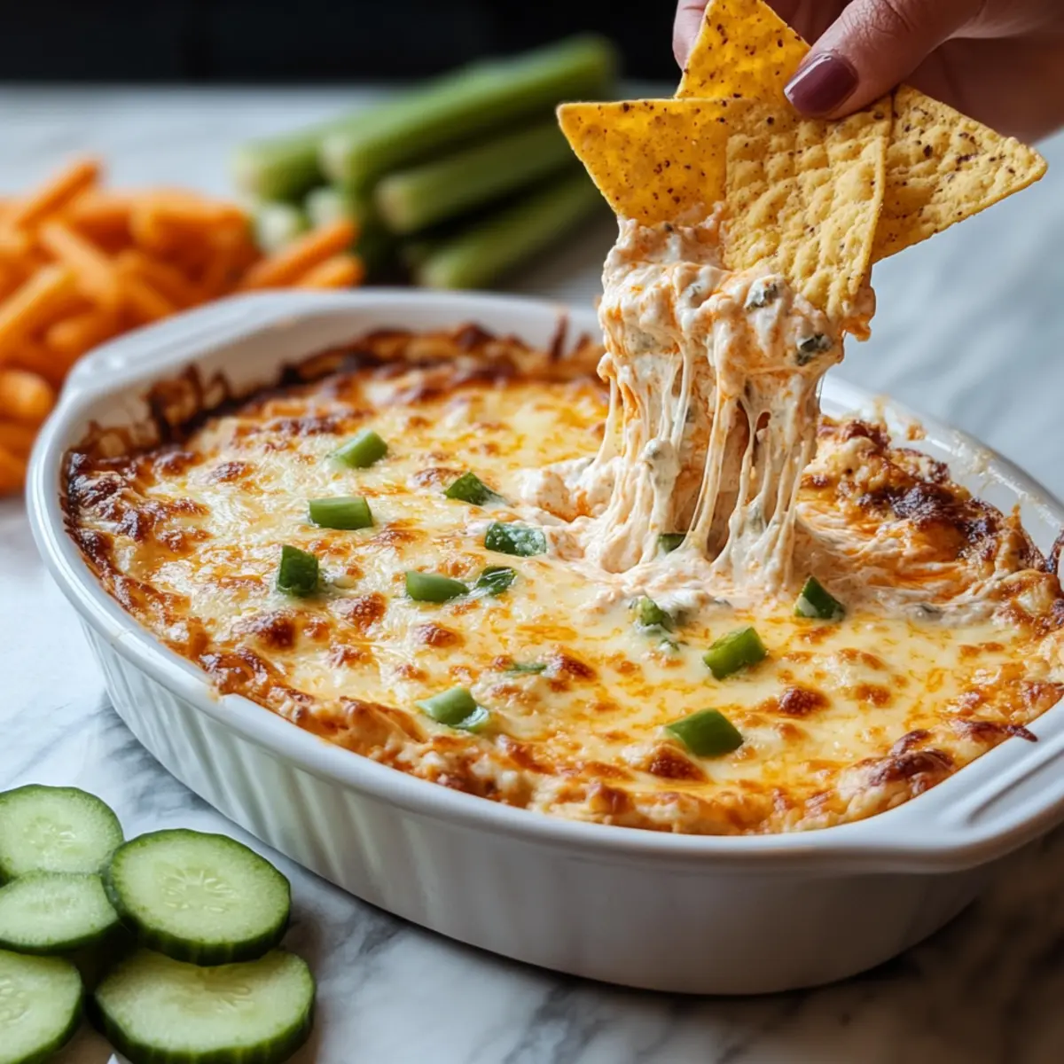 Creamy Baked Buffalo Chicken Dip
