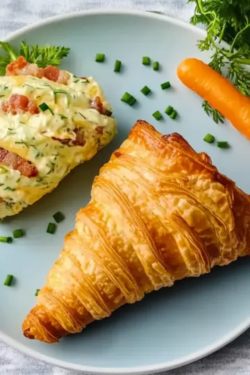 Cheese & Bacon Filled Puff Pastry