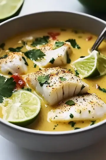 Coconut Lime Fish Soup