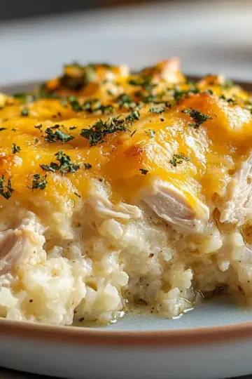 Chicken Cauliflower Rice Casserole