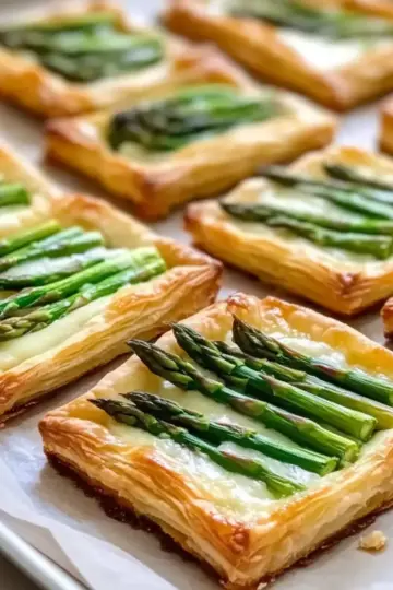 Cheesy Asparagus Tarts