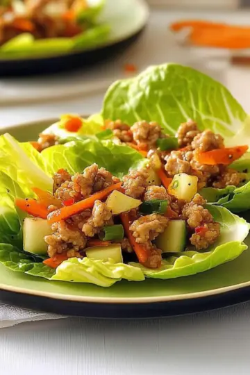 Spicy Turkey Lettuce Wraps
