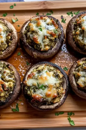 Vegetarian Stuffed Mushrooms