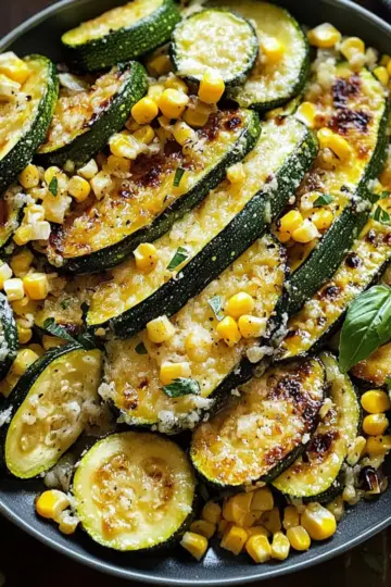 Roasted Zucchini and Corn