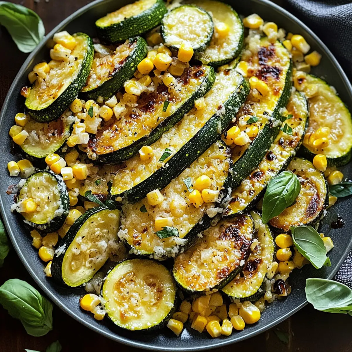 Roasted Zucchini and Corn