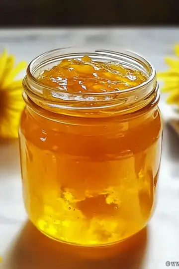 Jar Homemade Dandelion Jelly