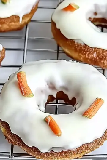 Baked Carrot Cake Donuts