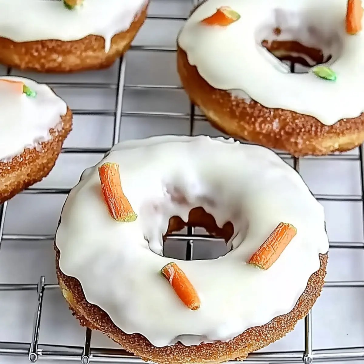 Baked Carrot Cake Donuts