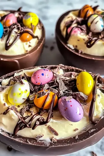 No-Bake Easter Egg Cheesecake