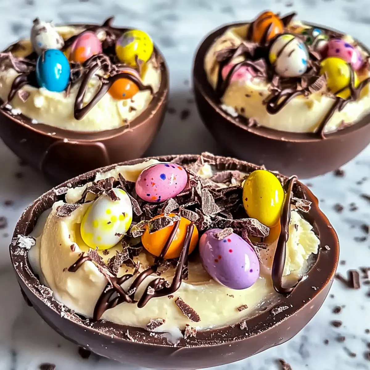 No-Bake Easter Egg Cheesecake