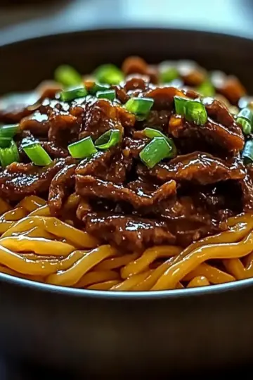 Sticky Beef Noodles