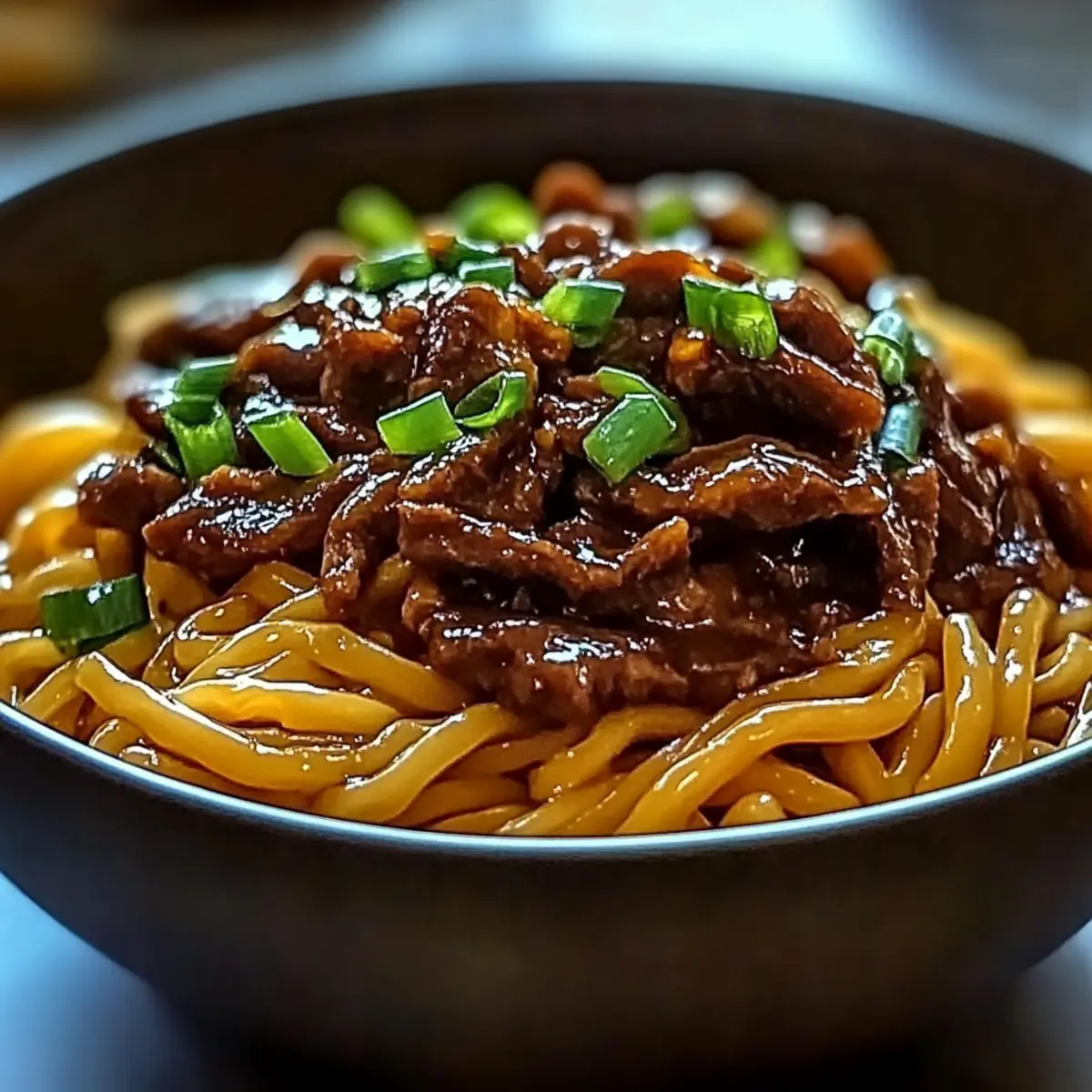 Sticky Beef Noodles