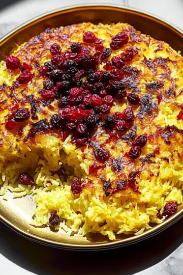Baked Saffron Rice with Barberries