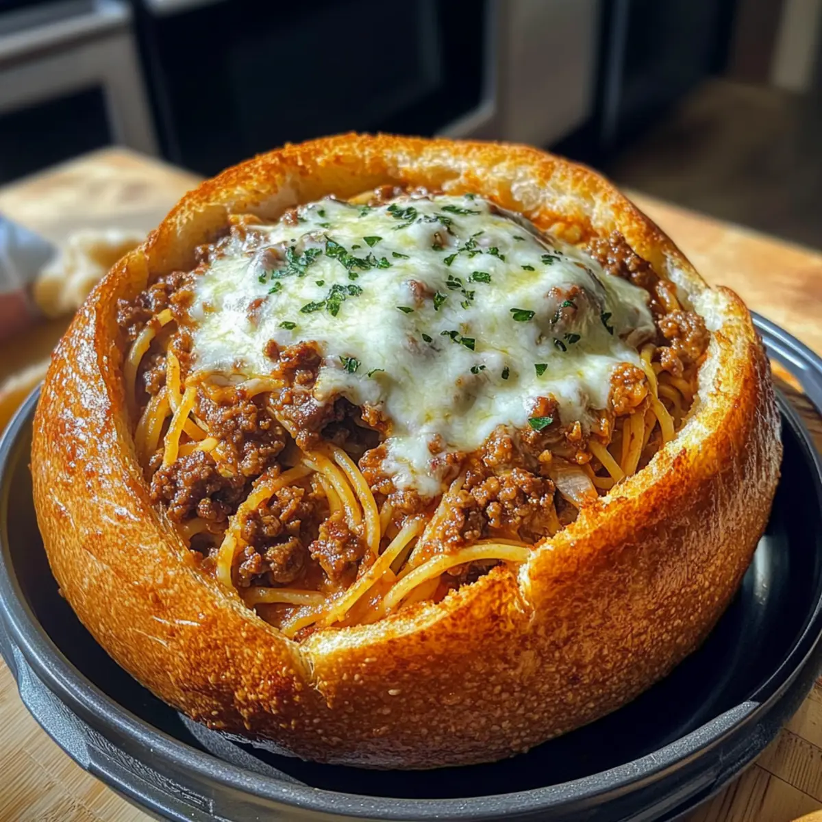 Garlic Butter Spaghetti Bowls