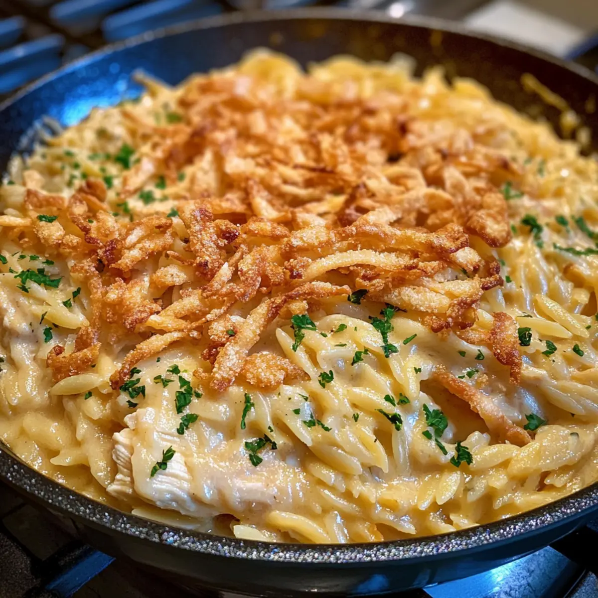 French Onion Chicken Orzo
