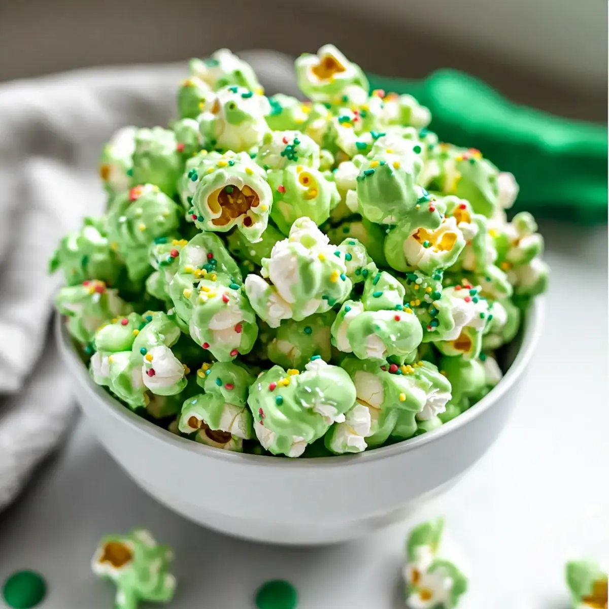 Green Sprinkle Popcorn