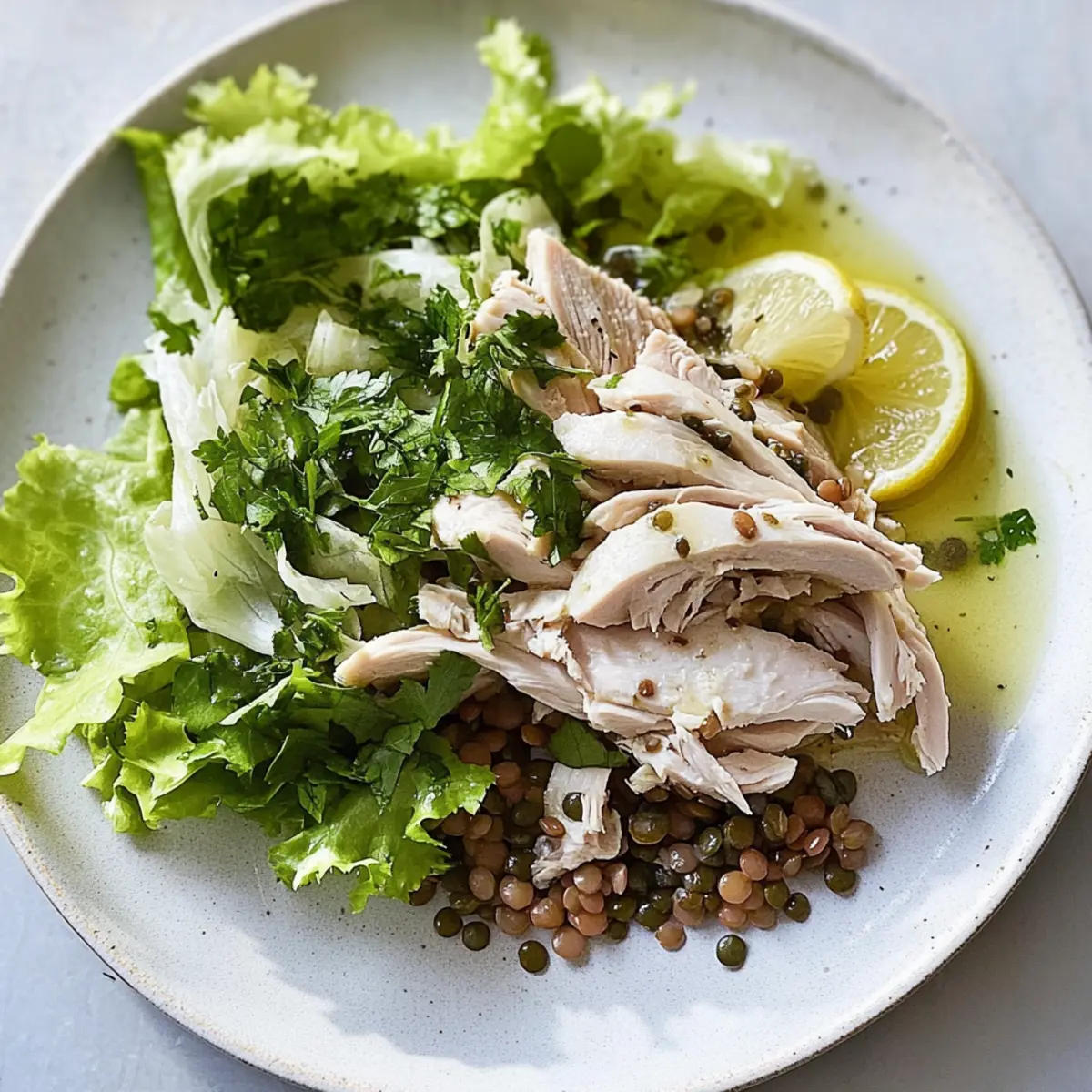 Poached Chicken Salad