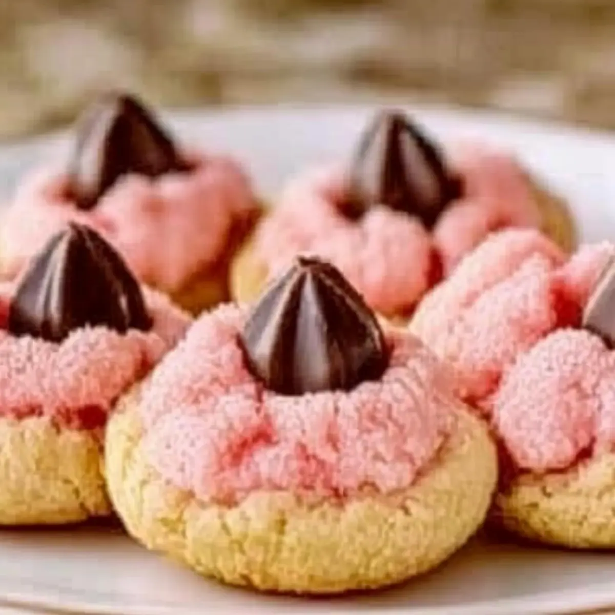 Strawberry Kiss Cookies