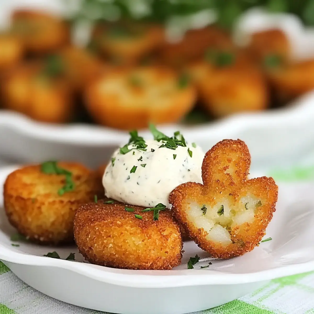 Easter Bunny Potato Croquettes