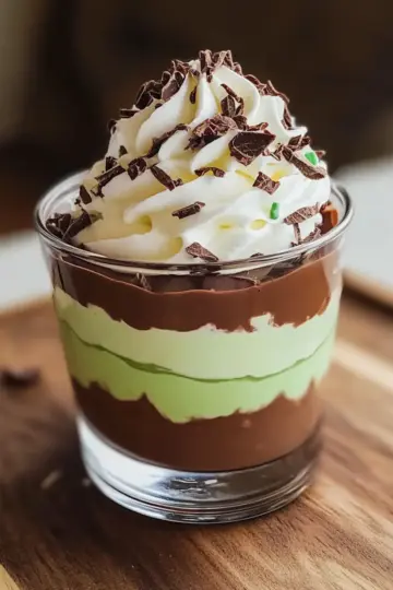 Shamrock Shake Pudding Cups