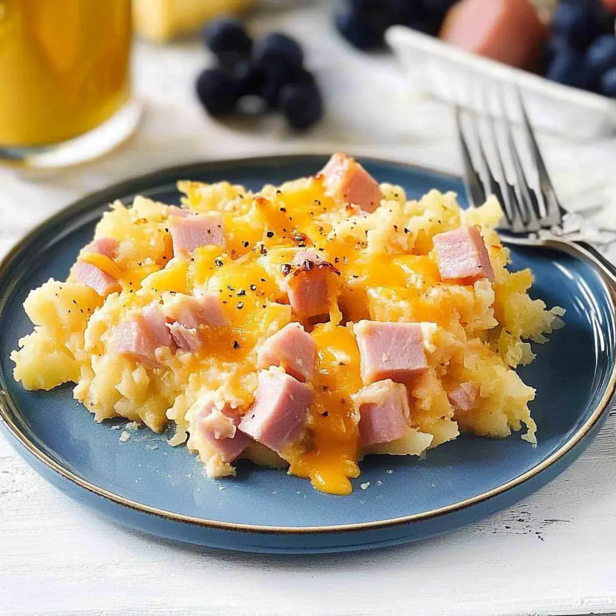 Ham and Cheese Breakfast Casserole