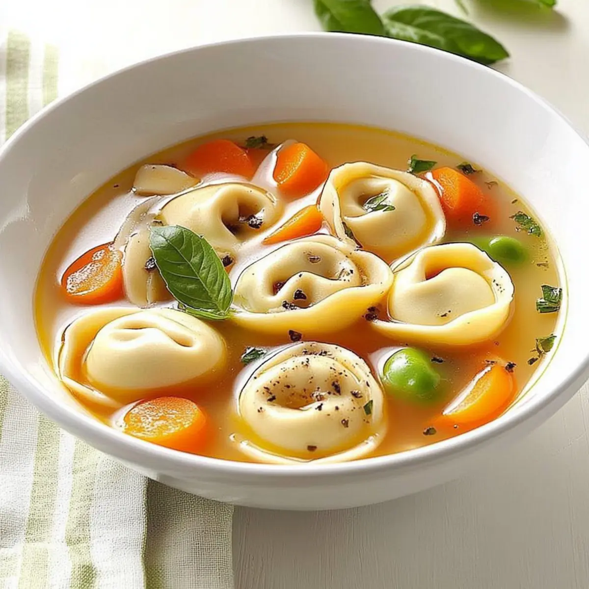 Tortellini Primavera Soup