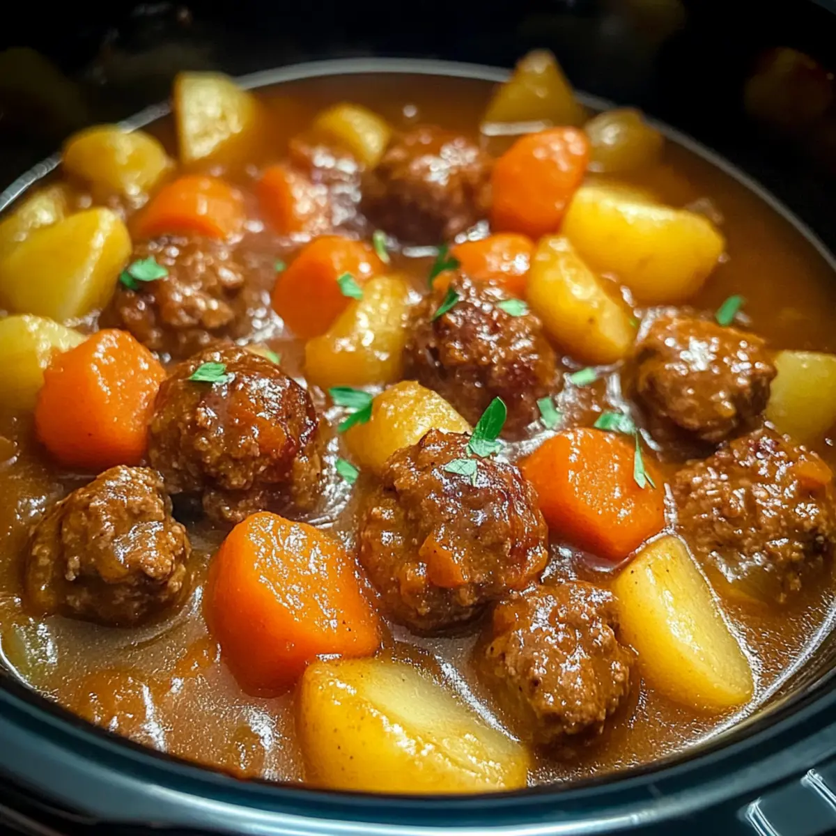 Crockpot Meatball Pot Roast