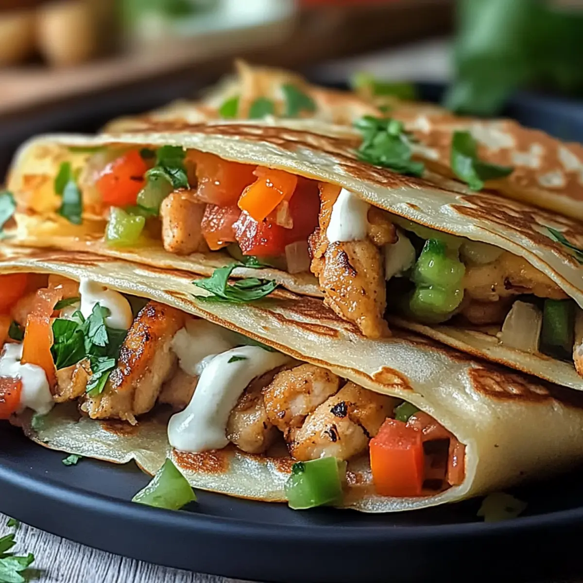 Chicken Crepes Shawarma