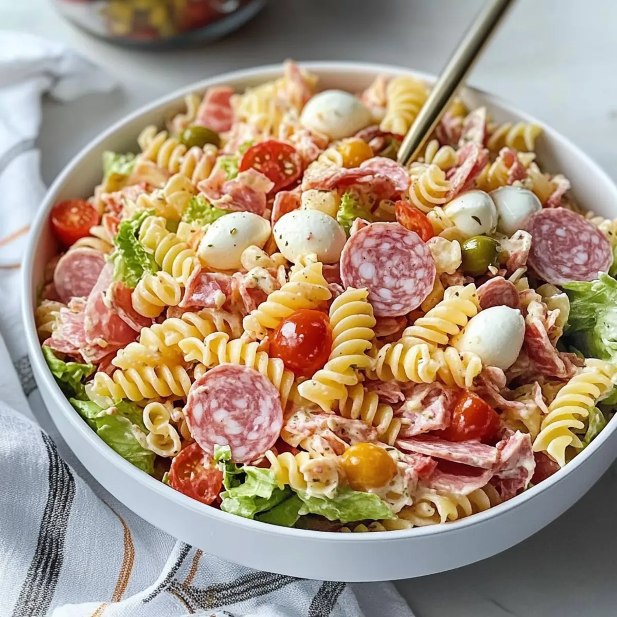 Italian Grinder Pasta Salad