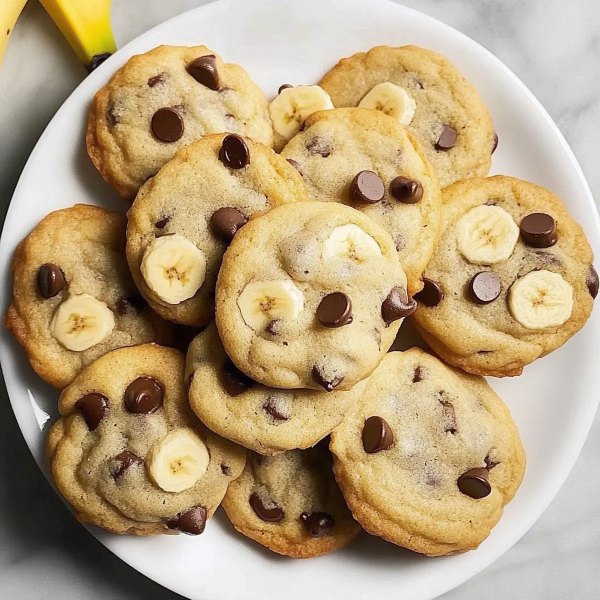 Banana Chocolate Chip Cookies