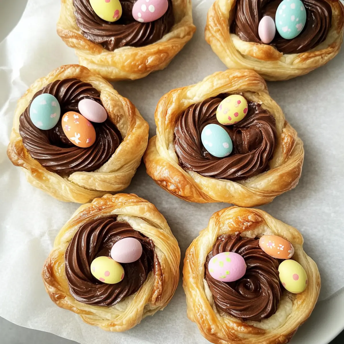 Vegan Puff Pastry Easter Nests