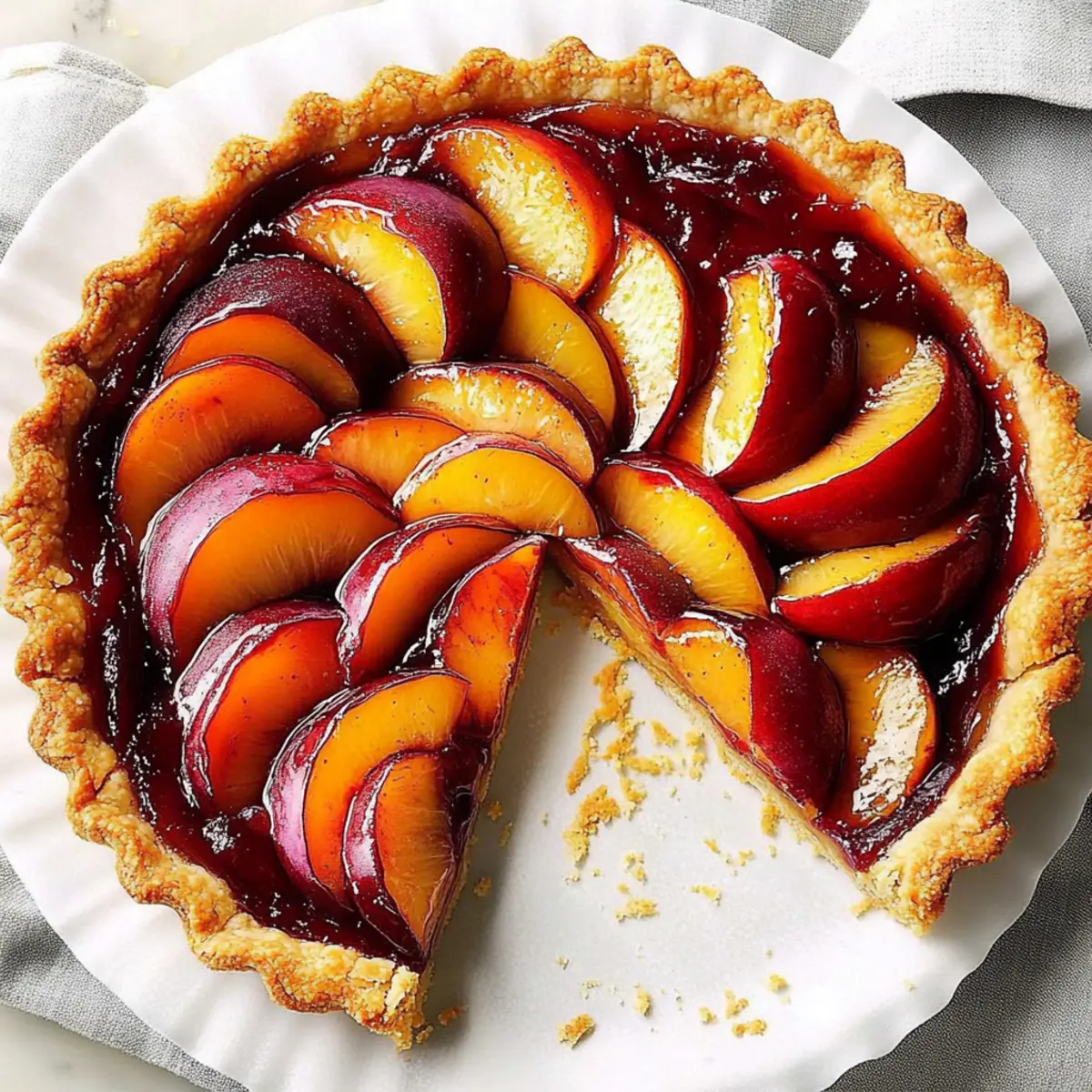 Ginger Plum Tart