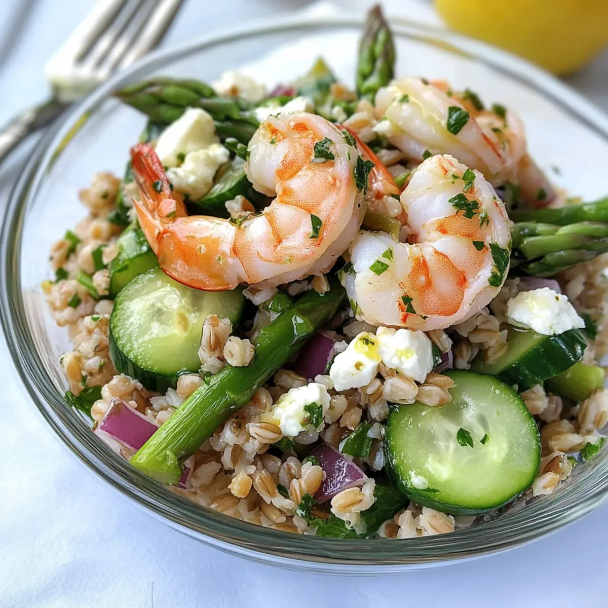 Shrimp and Farro Salad