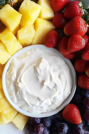 Cheese Marshmallow Fruit Dip