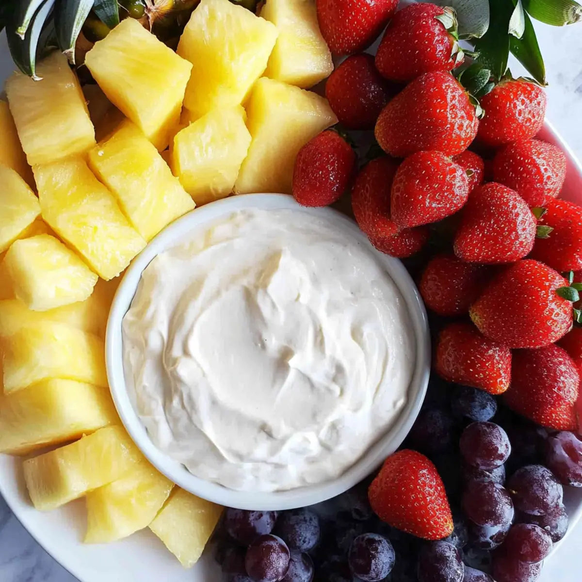 Cheese Marshmallow Fruit Dip