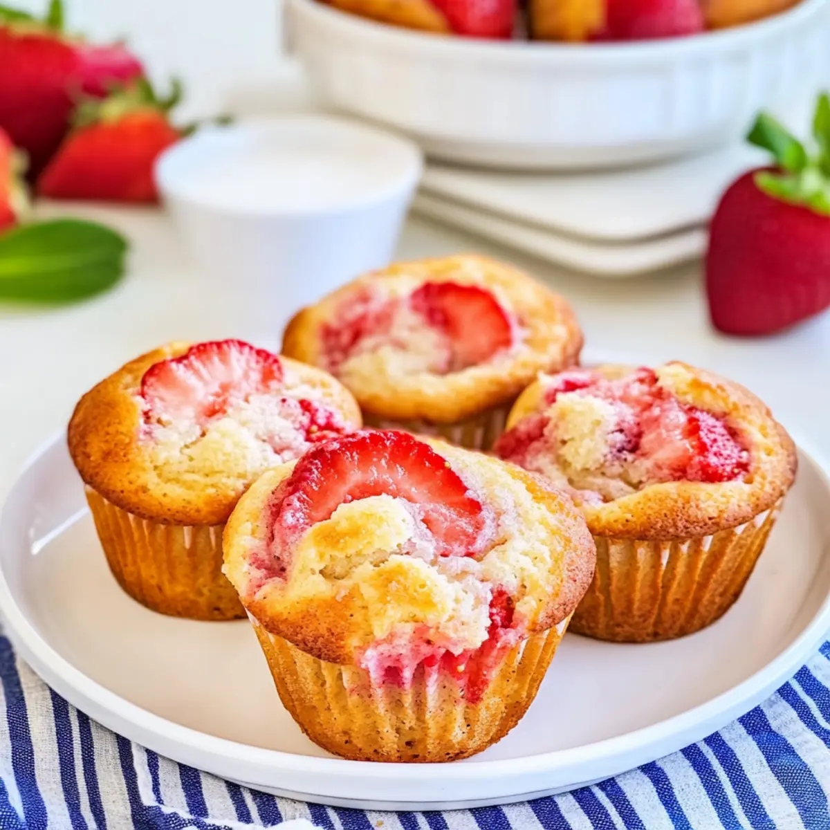 Strawberry Cream Cheese Muffins