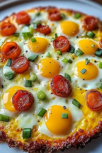 Breakfast Pizza Hash Brown Crust