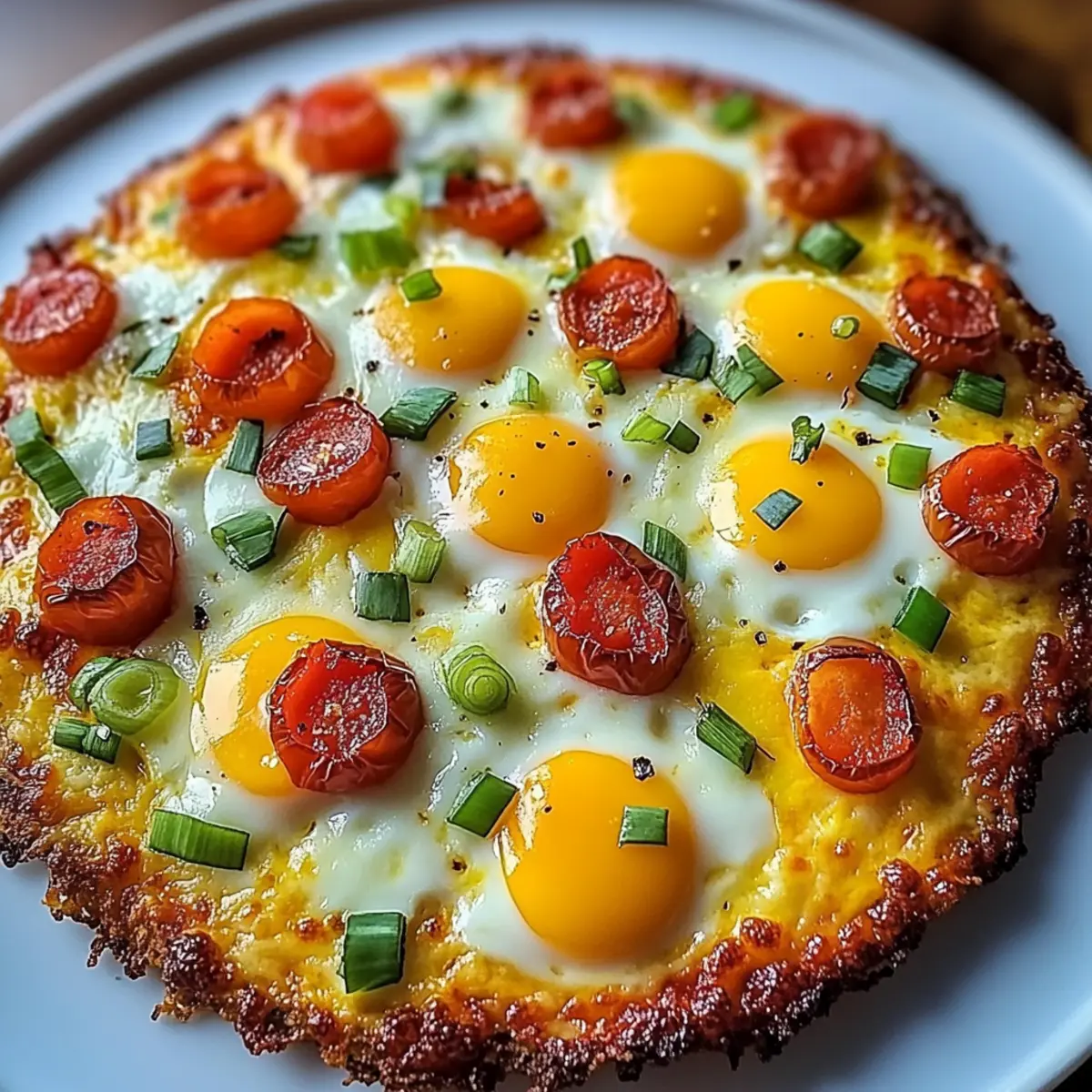 Breakfast Pizza Hash Brown Crust