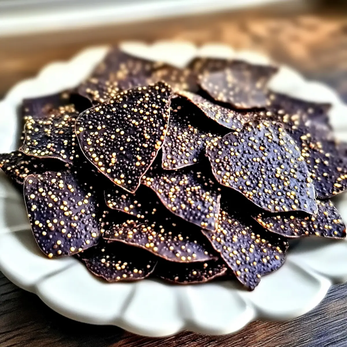 Dark Chocolate Quinoa Crisps