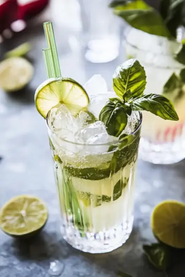 Lemongrass & Basil Lime Sparkling Soda