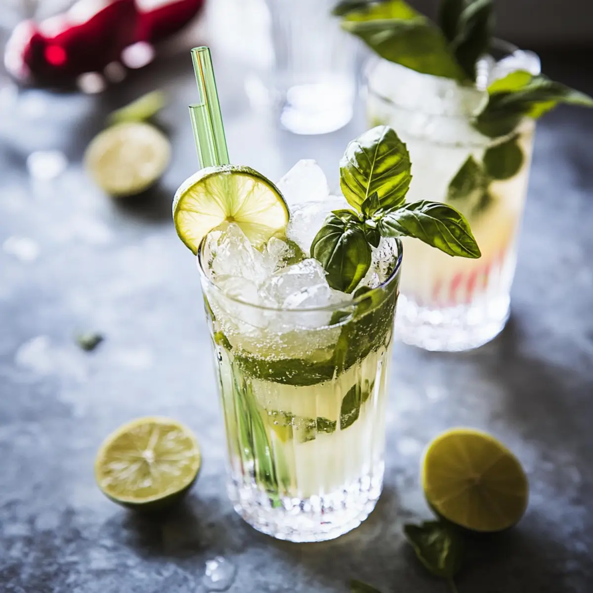 Lemongrass & Basil Lime Sparkling Soda